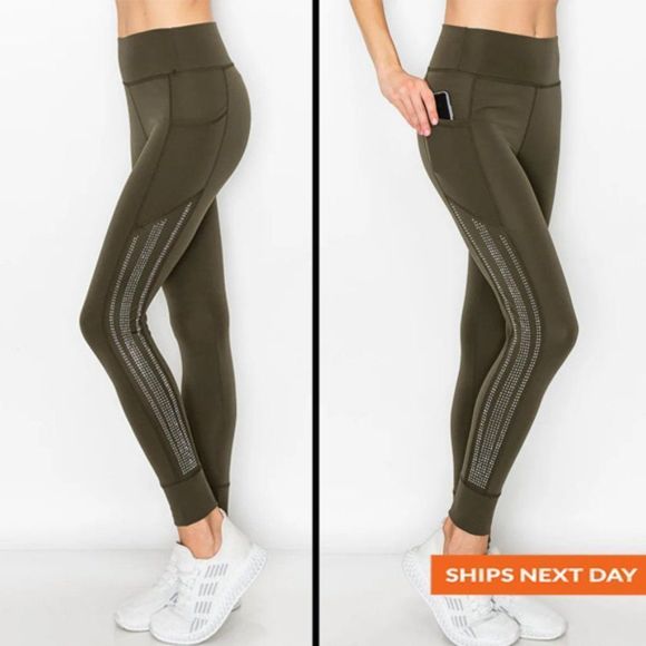 Embellished Pocket Legging - Bling - Bling Leggings - Pocket Legging - Picture 1 of 3